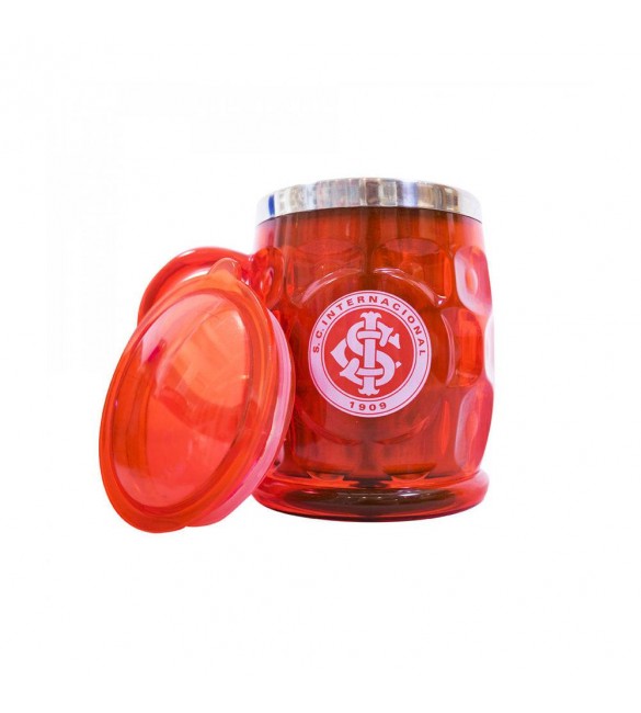 Caneca Térmica com Tampa  E CORDÃO - INTERNACIONAL-Produto Oficial Licenciado
